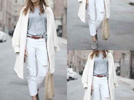 白色牛仔裤的万能搭配公式，看完这篇不再为穿搭发愁