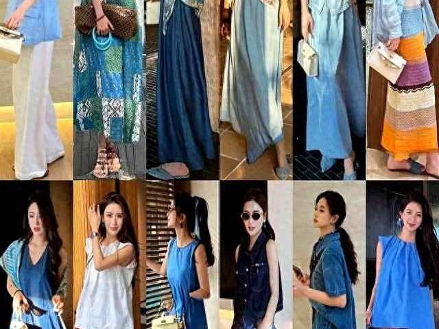 夏日复古穿搭指南：蓝红色系打造高级感，通勤休闲轻松驾驭